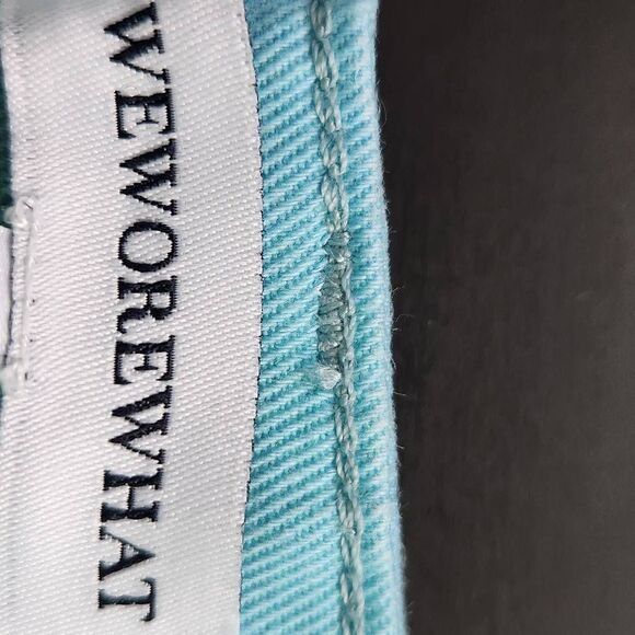 WeWoreWhat Tie-Dye Denim Cut Off Shorts NWT Size 26 Revolve jean shorts - Picture 7 of 8